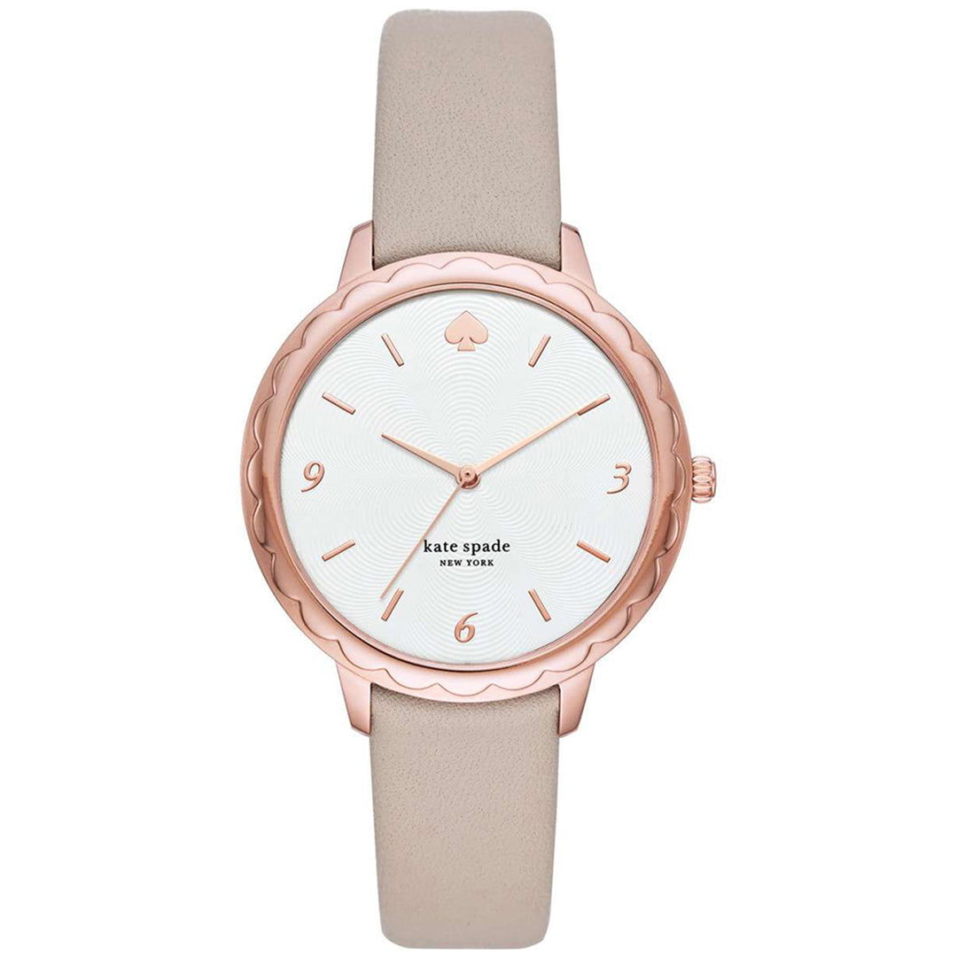 KS ANALOG WATCH 0 JWL SS LEATHER STRAP