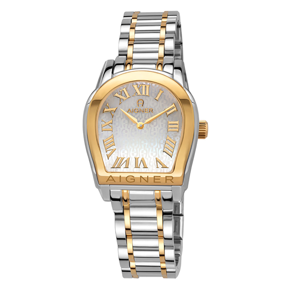 Aigner Modena Ladies Steel Bracelet White Mop Dial Watch | Ma127203 | The Watch House. Shop at www.watches.ae Regular price AED 3250 . Online offers available.