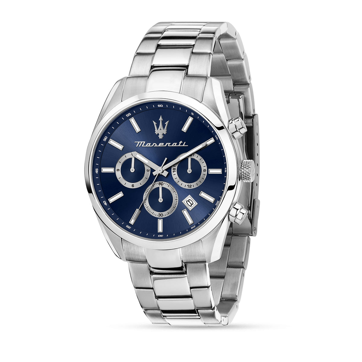 Maserati Attrazione 43 MULTI. Blue Dial BR SS