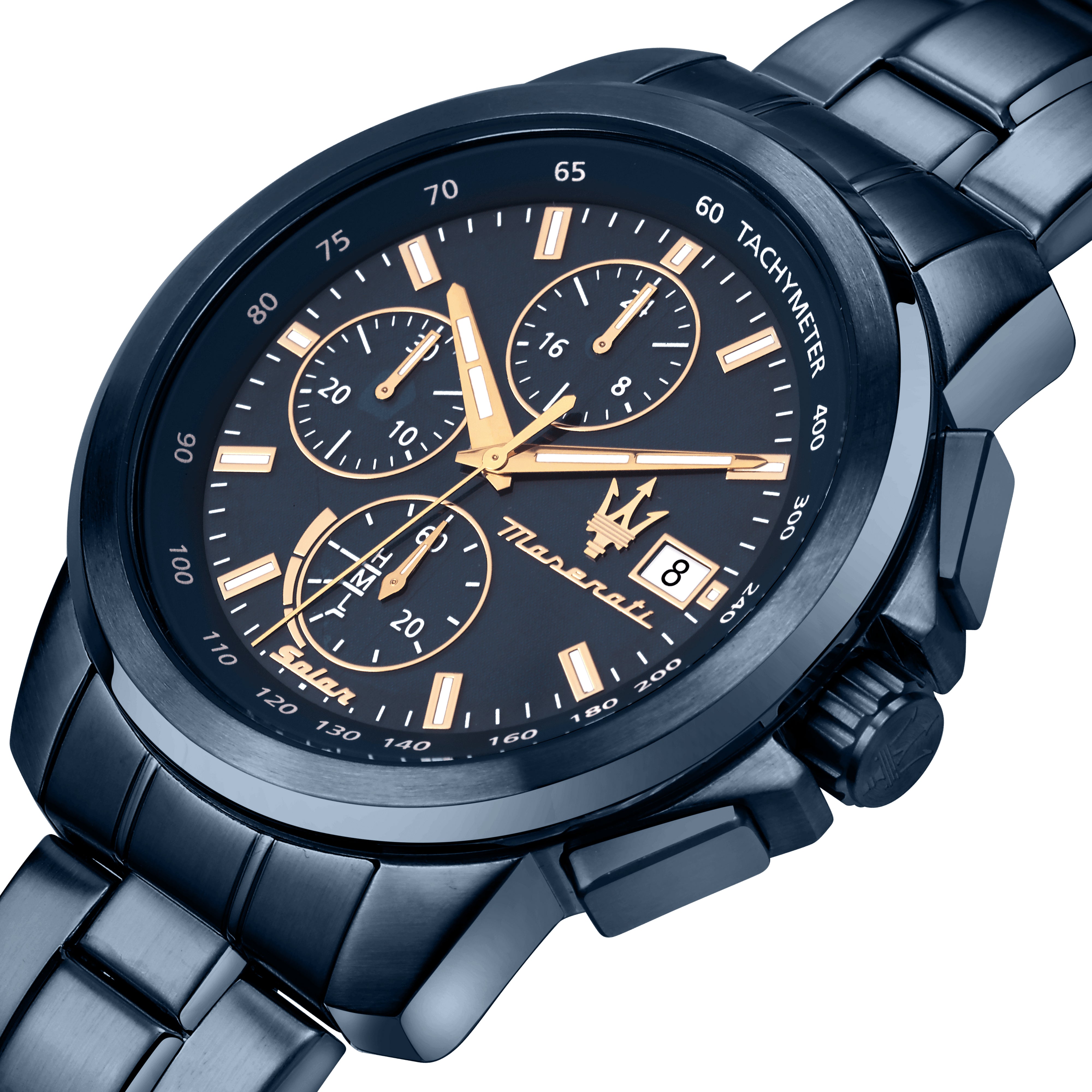 MASERATI SOLAR BLUE 44MM CHR SOLAR BLUE DI BLU BR – The Watch House MASERATI SOLAR BLUE 44MM CHR SOLAR BLUE DI BLU BR – The Watch House