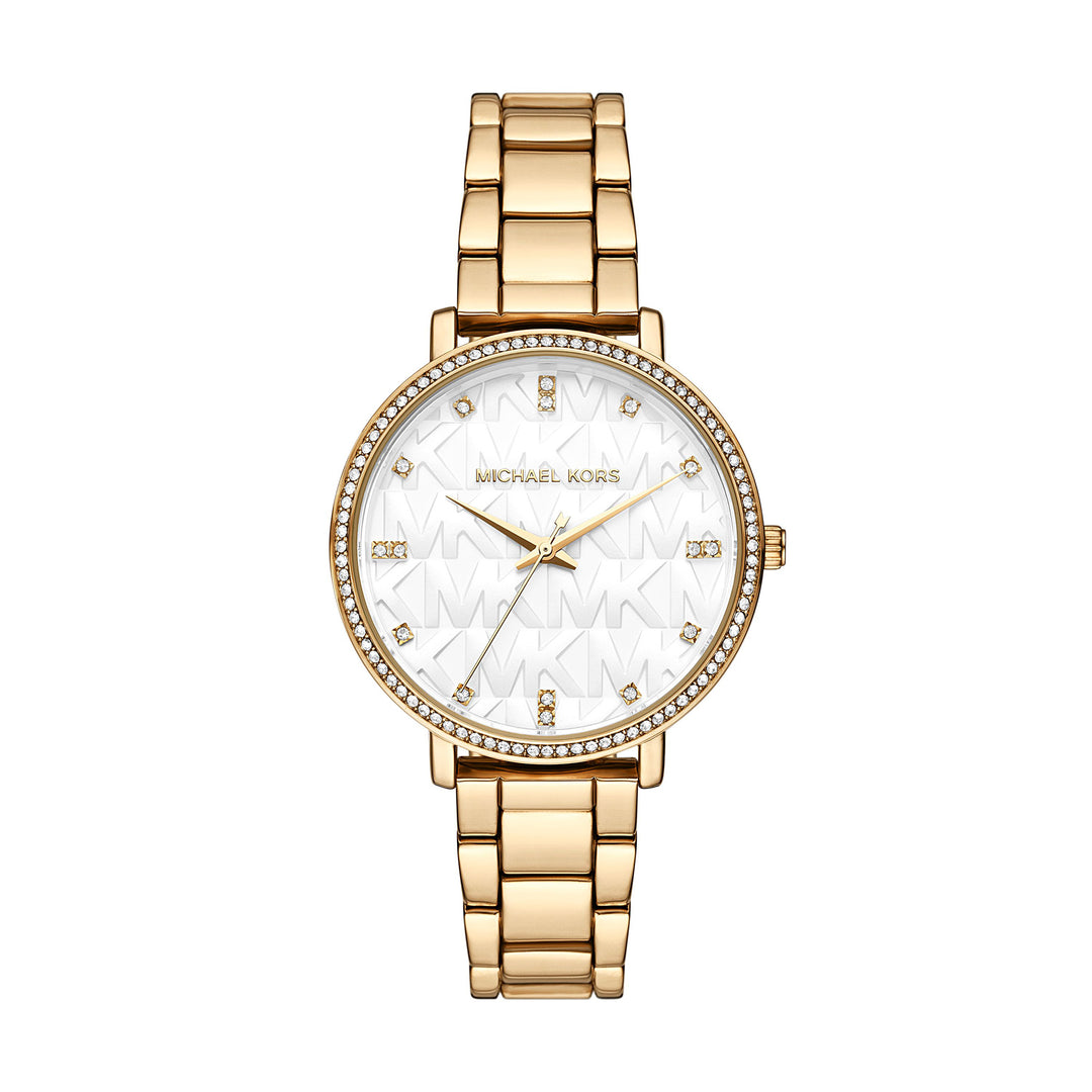 Michael Kors Pyper Three-Hand Gold-Tone Alloy Women's Watch - MK4666