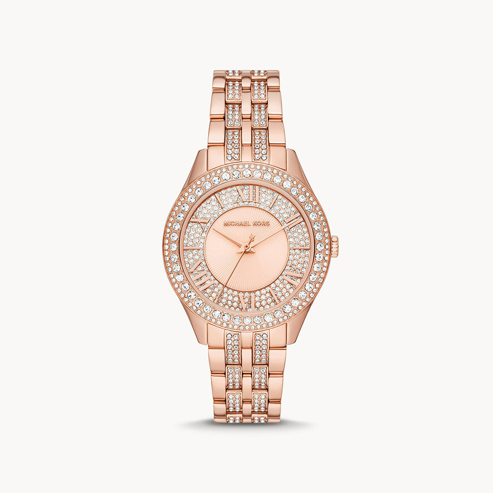 Michael Kors Harlowe Rose Gold Stainless Steel Women's Watch - MK4710