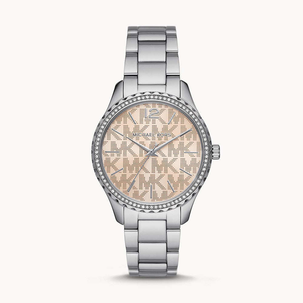 Michael Kors Layton Three-Hand Stainless Steel Women's Watch - MK7298