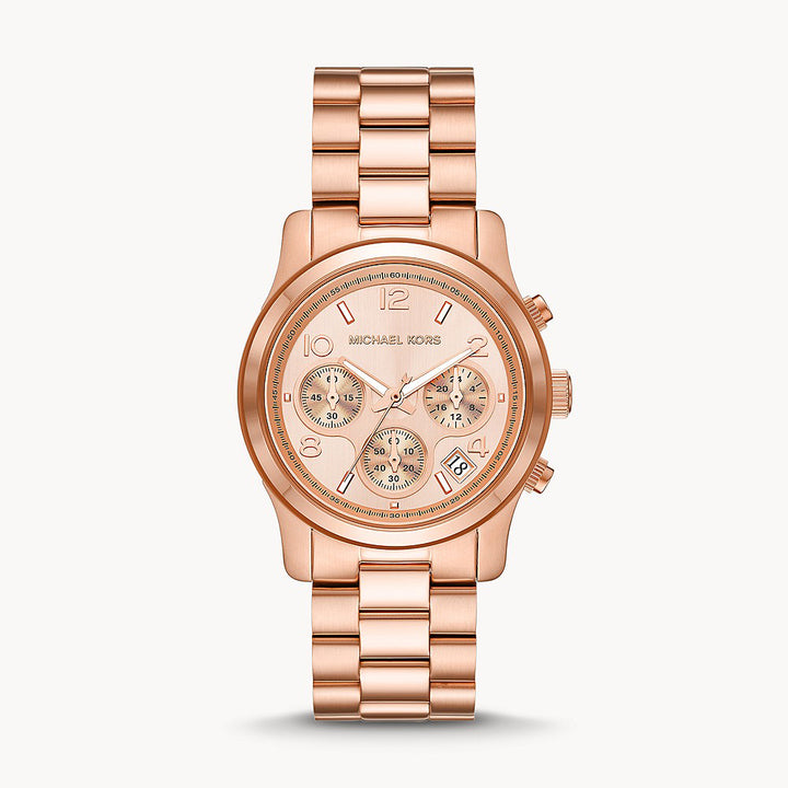 Michael Kors Runway Rose Gold Stainless Steel Women's Watch - MK7324