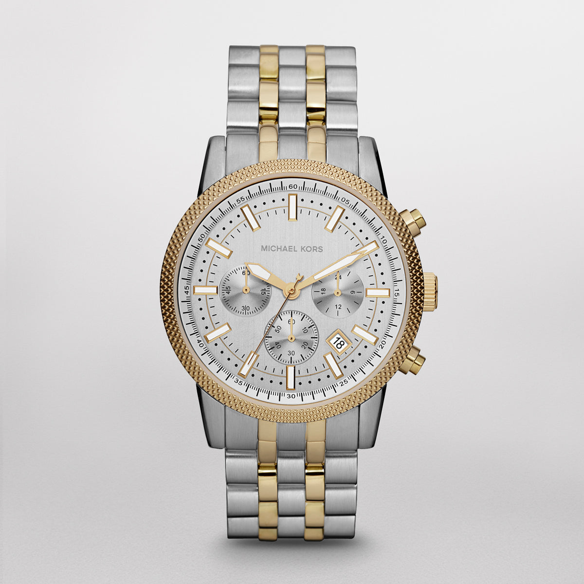 Michael Kors Hutton Chronograph Two-Tone Stainless Steel Men's Watch