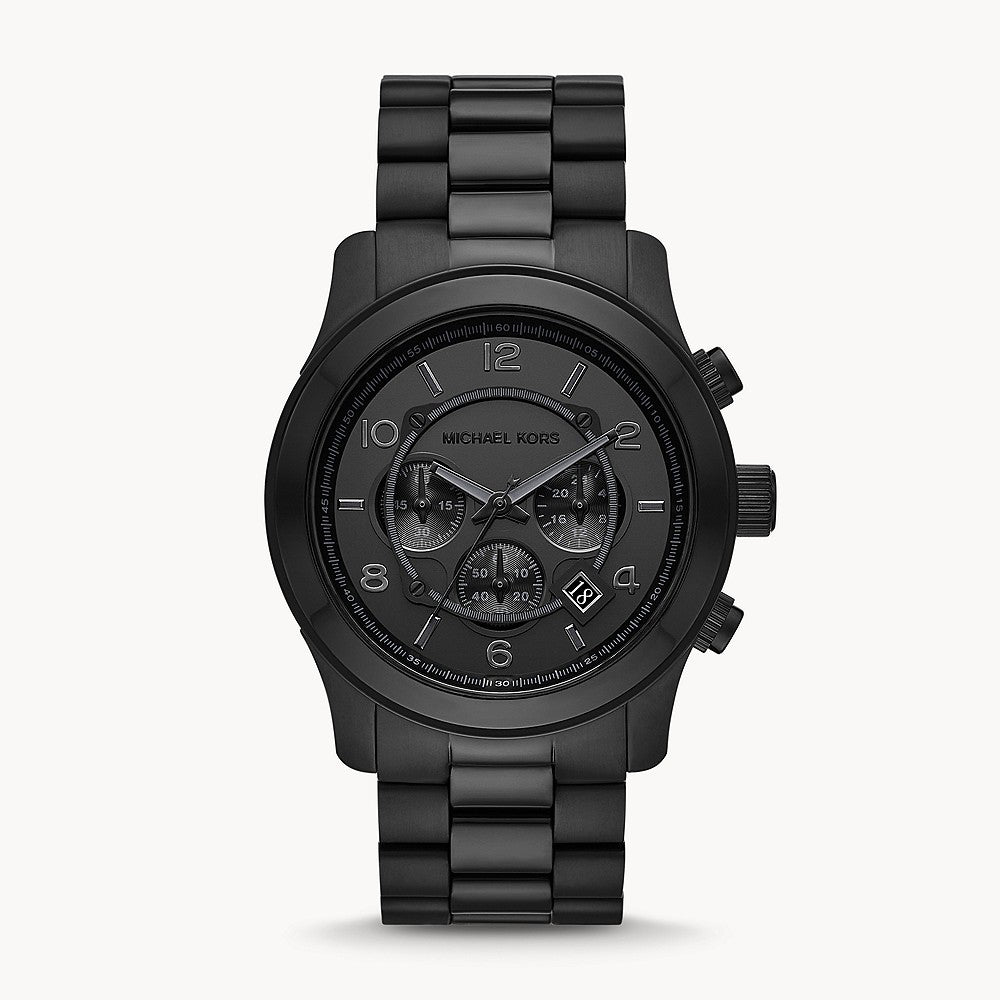 Black michael store kors watch men's