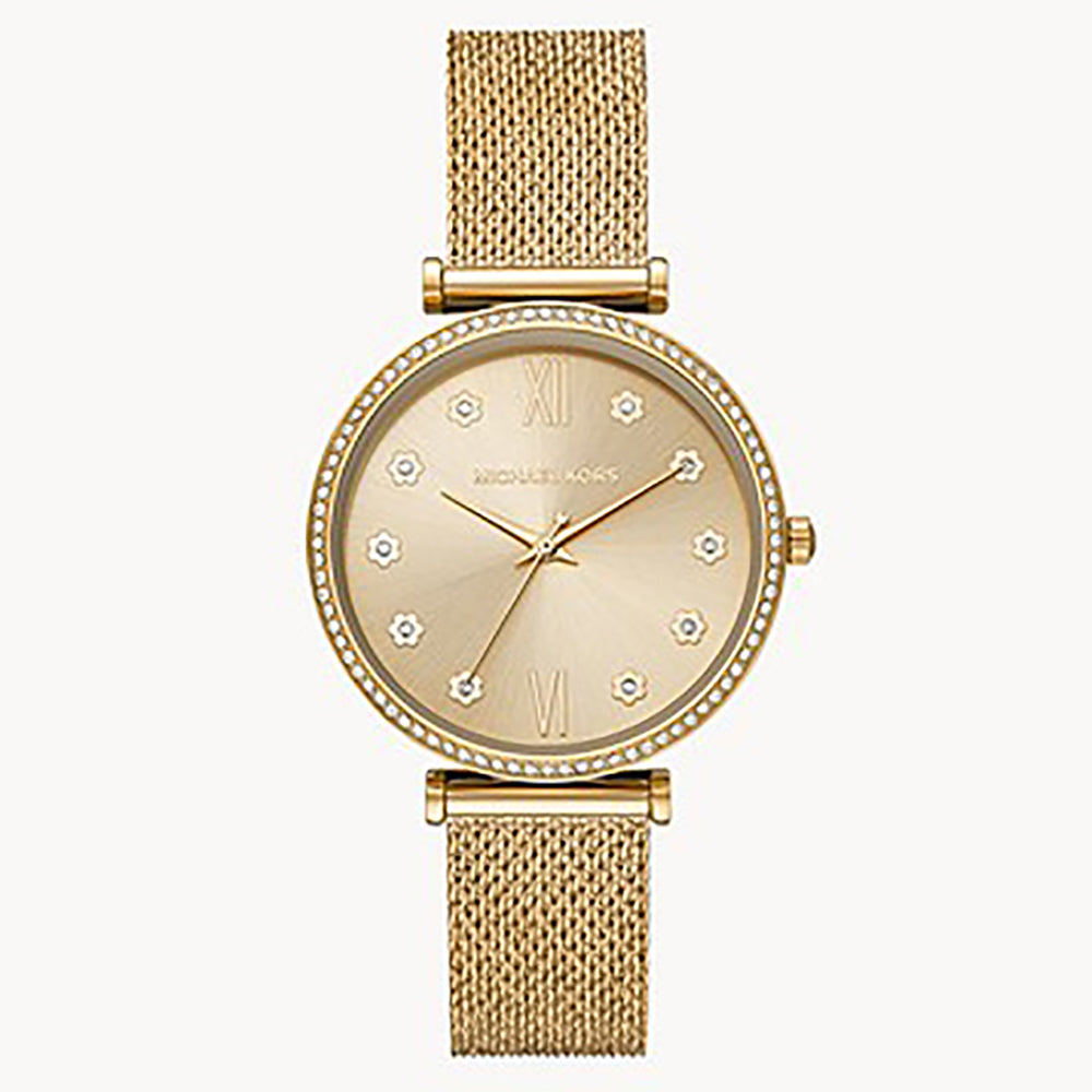 Michael Kors Analog Men's Watch Gold Plated Metal Bracelet - MK4530