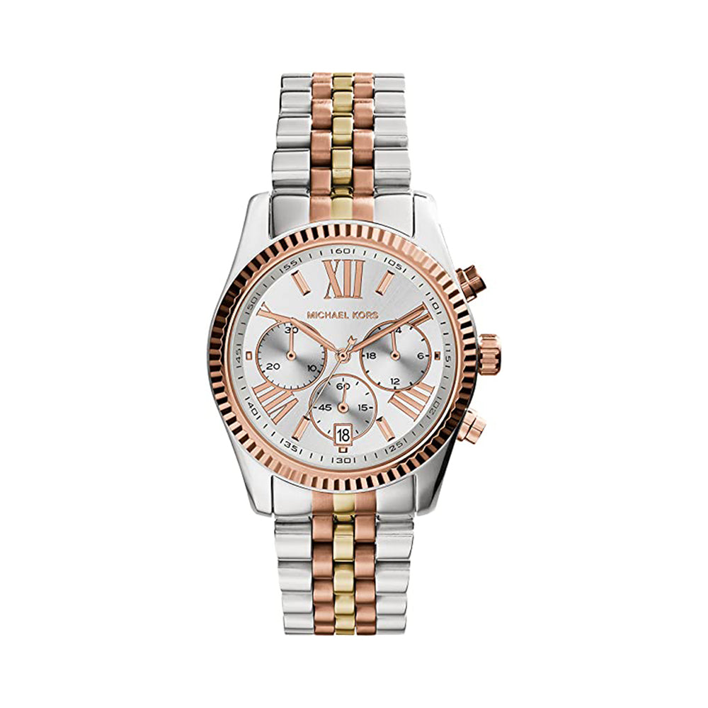Michael Kors Tri-Tone Lexington Women's Watch - MK5735