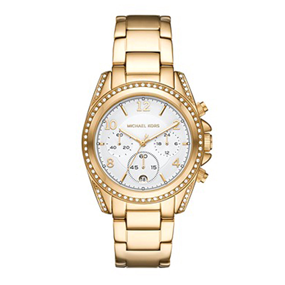 Michael Kors Analog Women's Watch Gold Plated Metal Bracelet - MK6762