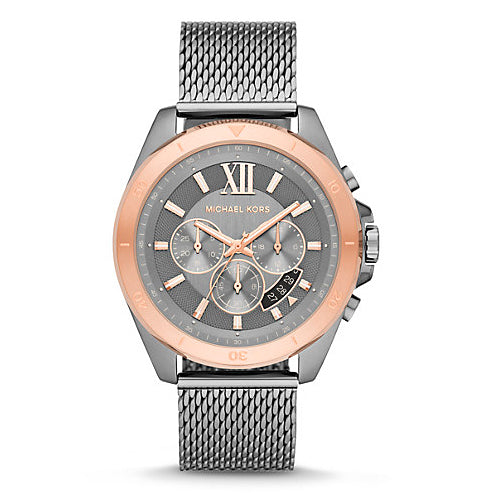 Michael Kors Analog Men's Watch Gold Plated Metal Bracelet - MK8868
