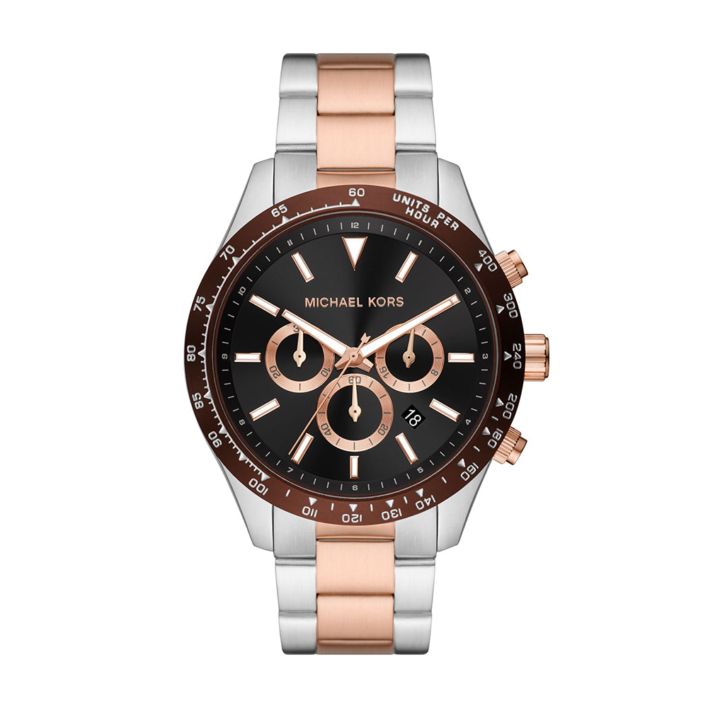 Michael Kors Analog Men's Watch Gold Plated Metal Bracelet - MK8913