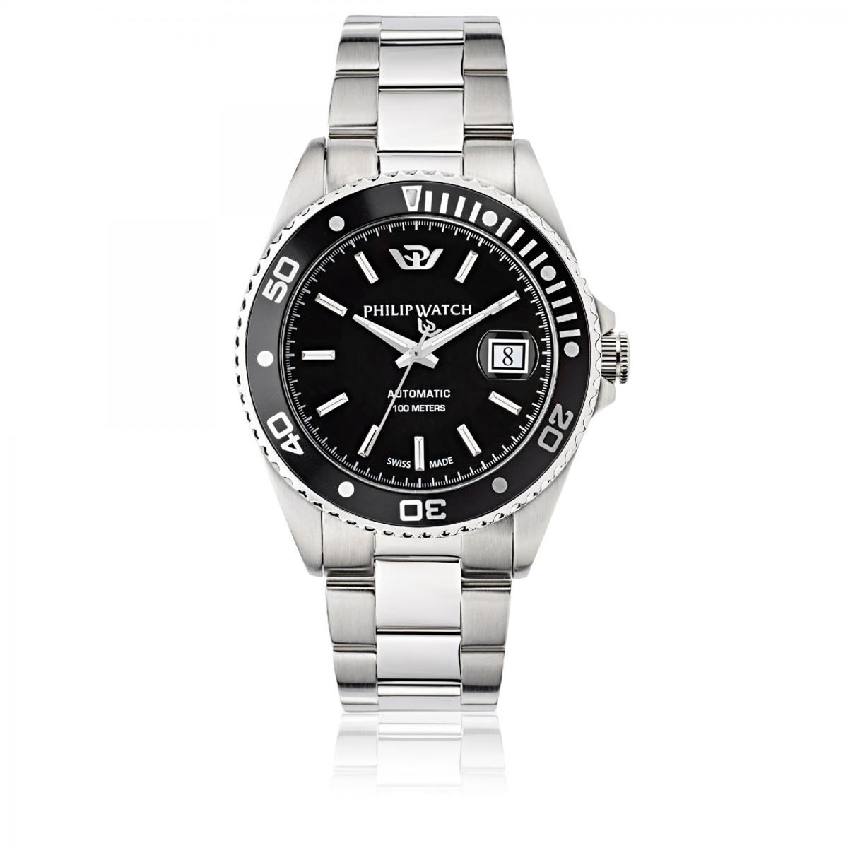 Philip Watch Caribe 42mm Auto Black Dial Bracelet