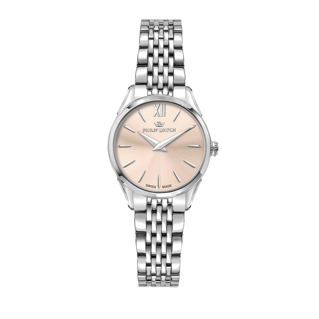 Philip Watch ROMA 28MM 2H L.ROSE DIAL BR SS