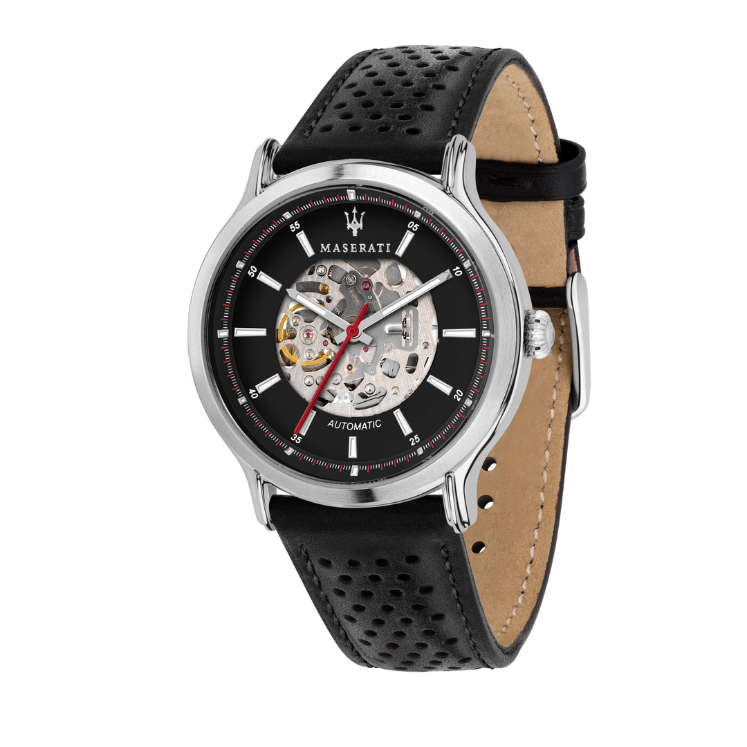 MASERATI EPOCA RACING 42mm AUTO BLK DIAL BLK ST