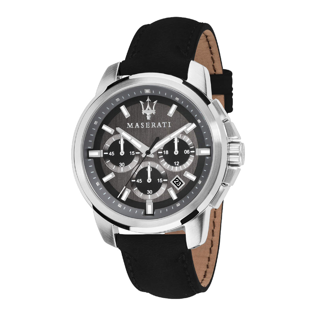 MASERATI SUCCESSO 44MM CHR BLACK DIAL BLACK ST