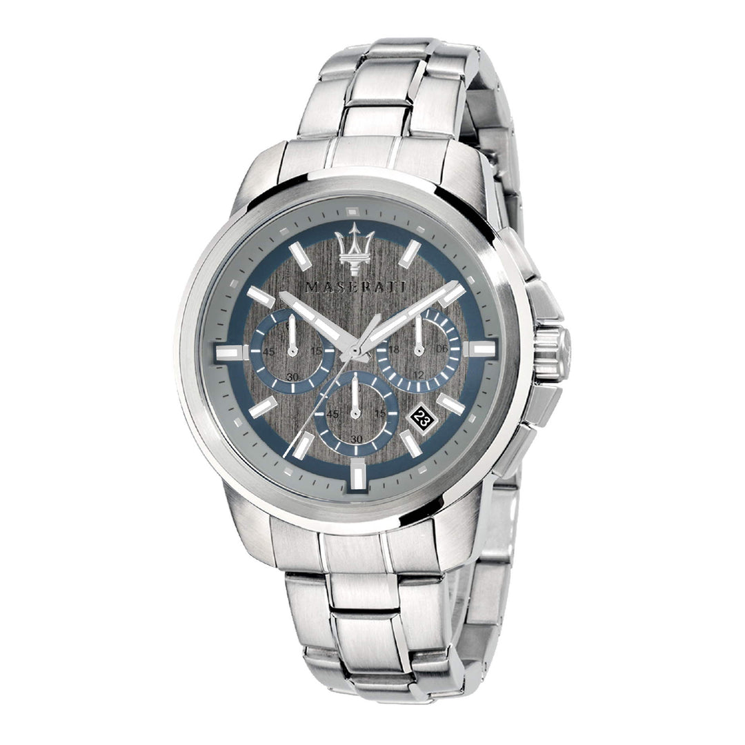 MASERATI SUCCESSO 44MM CHR SILVER DIAL BR SS