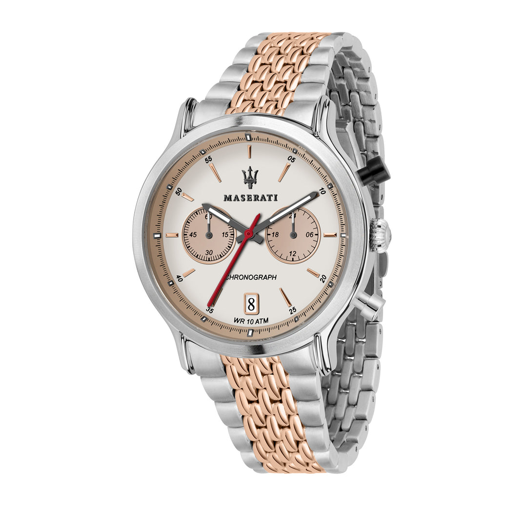 MASERATI EPOCA RACING 42mm CHR IVORY DIA BR SS+RG