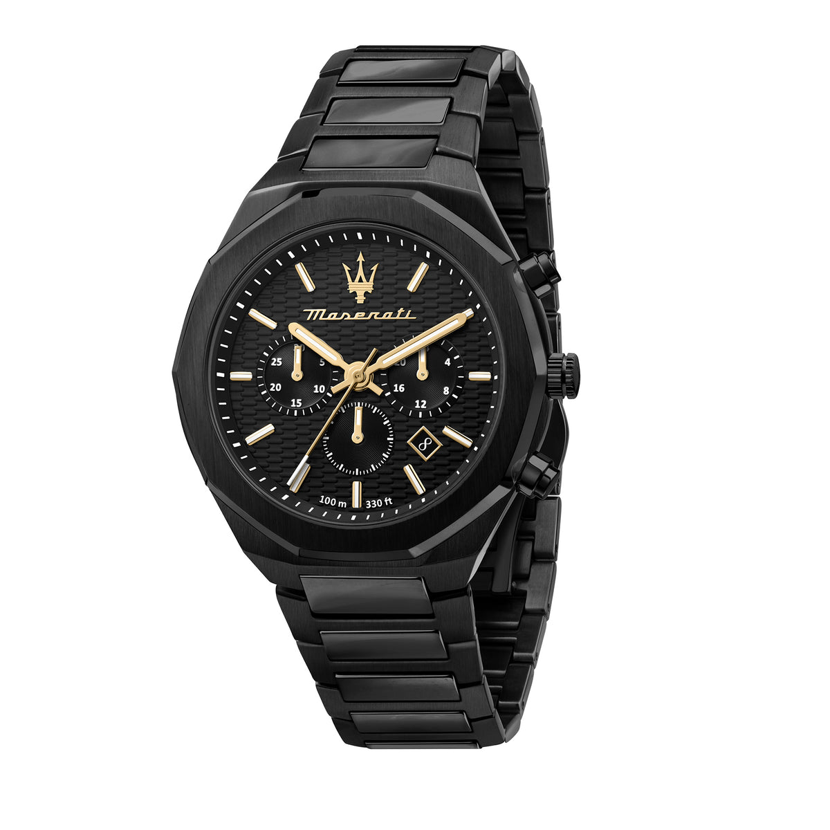 Maserati Stile 45MM CHR Black Dial BR Black