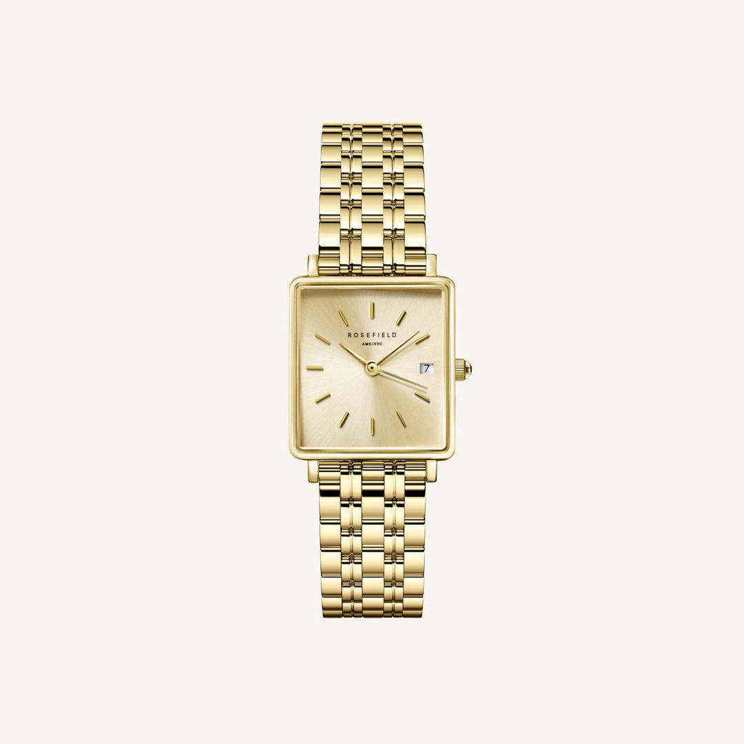 Rosefield Boxy XS Champagne Steel GoldLadies Watch
