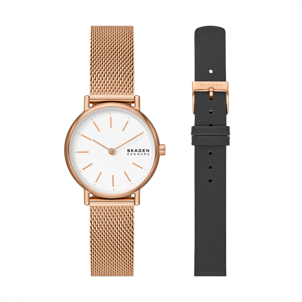 SKAGEN SIGNATUR LILLE BOX SET WOMEN'S STAINLESS STEEL WATCH