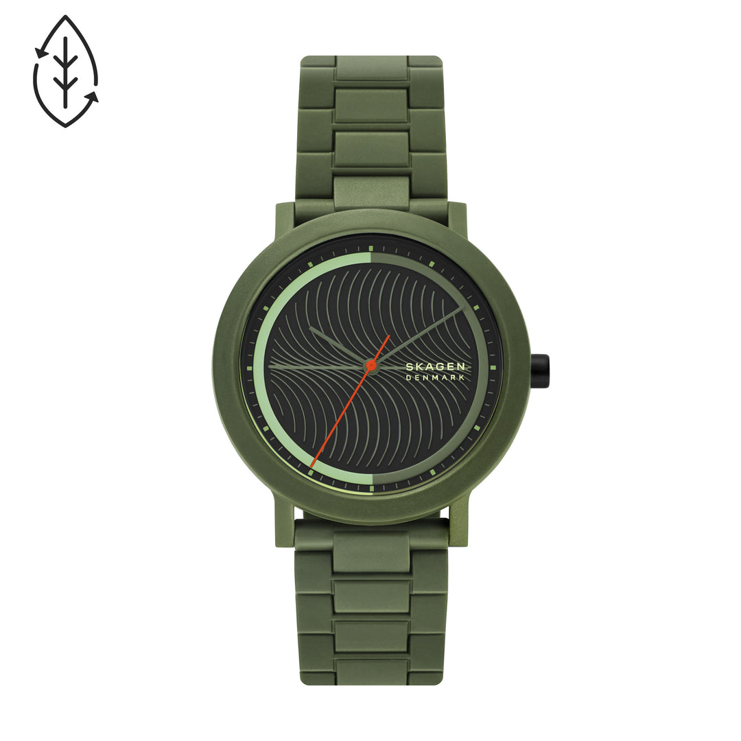 SKAGEN AAREN OCEAN THREE-HAND SEAWEED