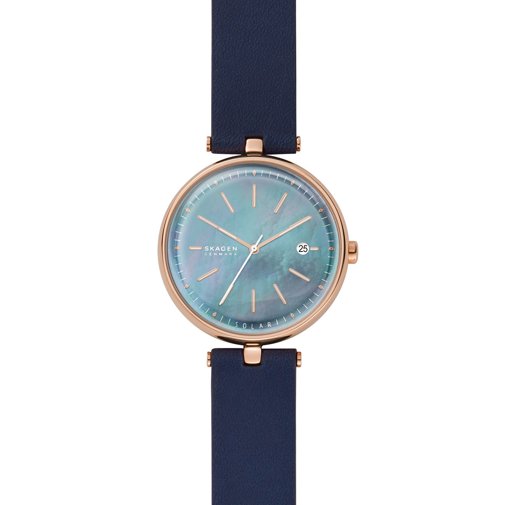 SKAGEN ANALOG WATCH 0 JWL GP LEATHER STRAP