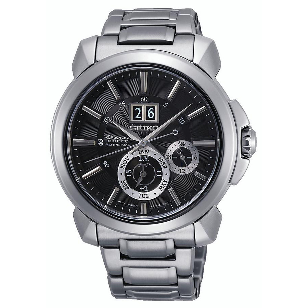SEIKO Men's Premier Kinetic Perpetual Calendar