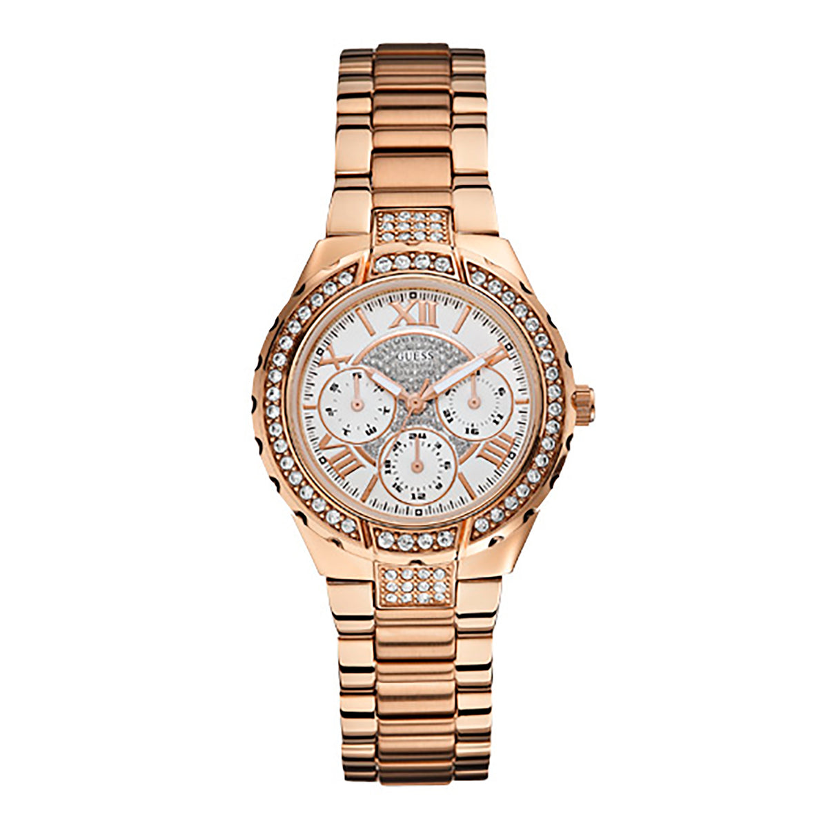 Guess Women's Watch Rose Gold Tone Case Quartz
