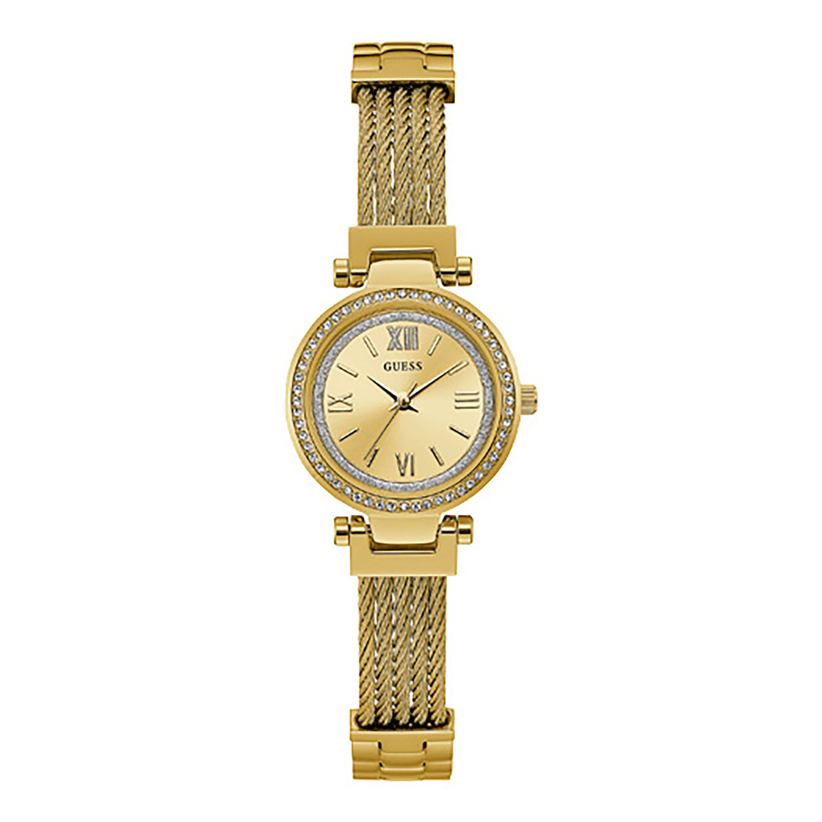 Guess Women's Watch Gold Tone Case Quartz