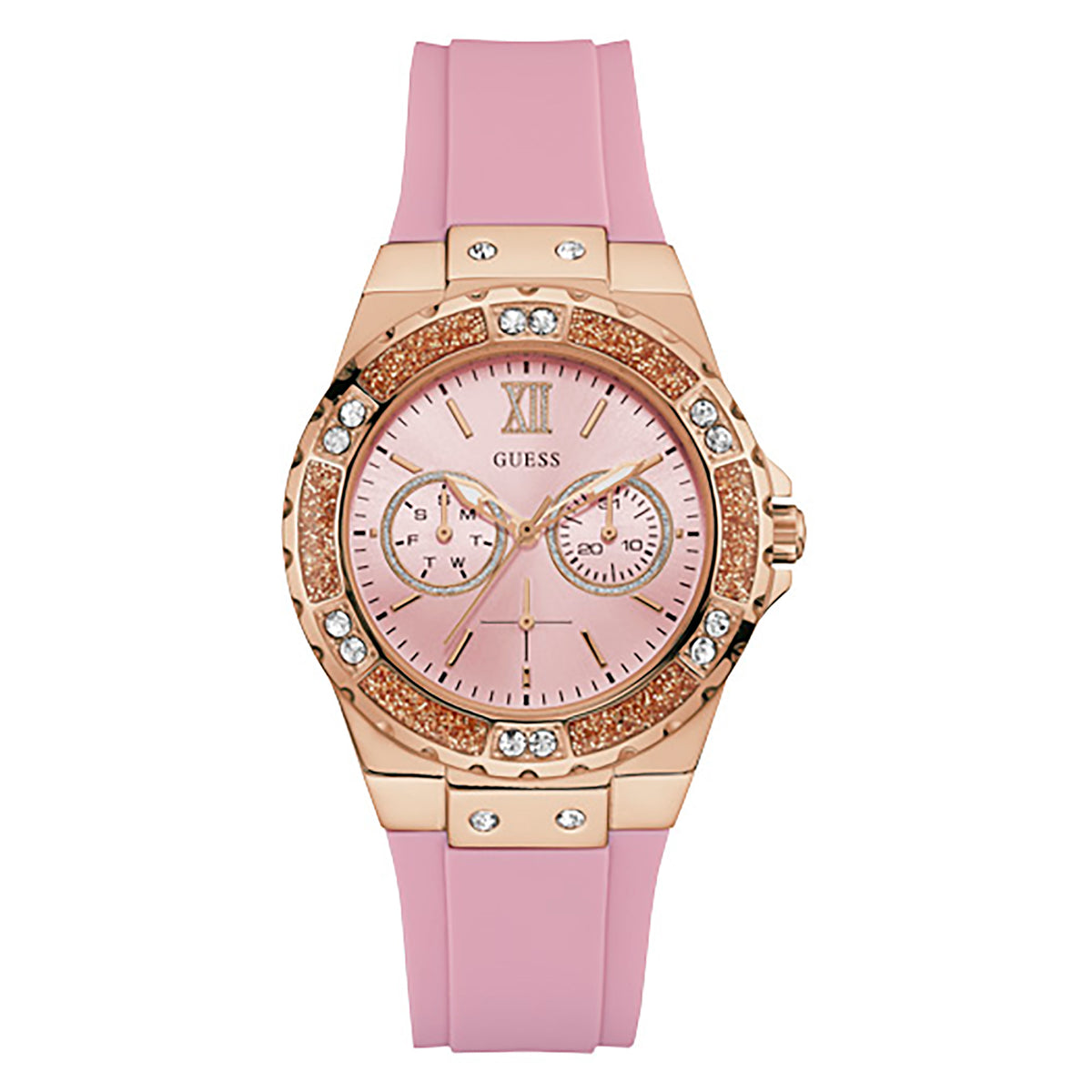 Guess Women's Watch Rose Gold Tone Case Quartz