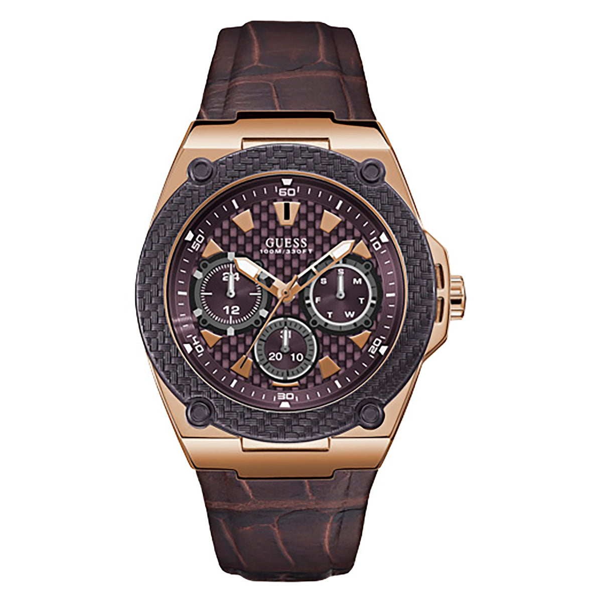Guess Men's Watch Rose Gold Tone Case Quartz