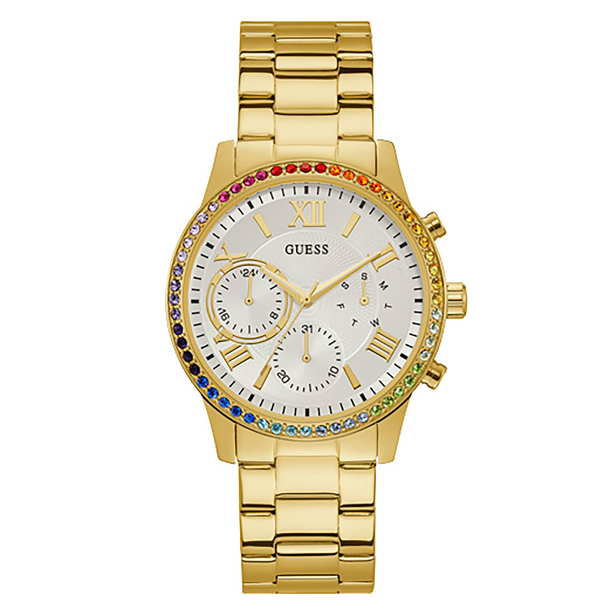Guess Women's Watch Gold Tone Case Quartz