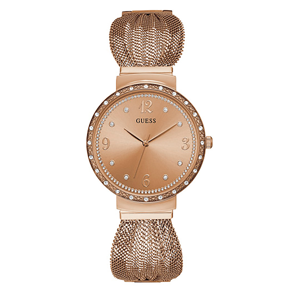 Guess Women's Watch Rose Gold Tone Case Quartz