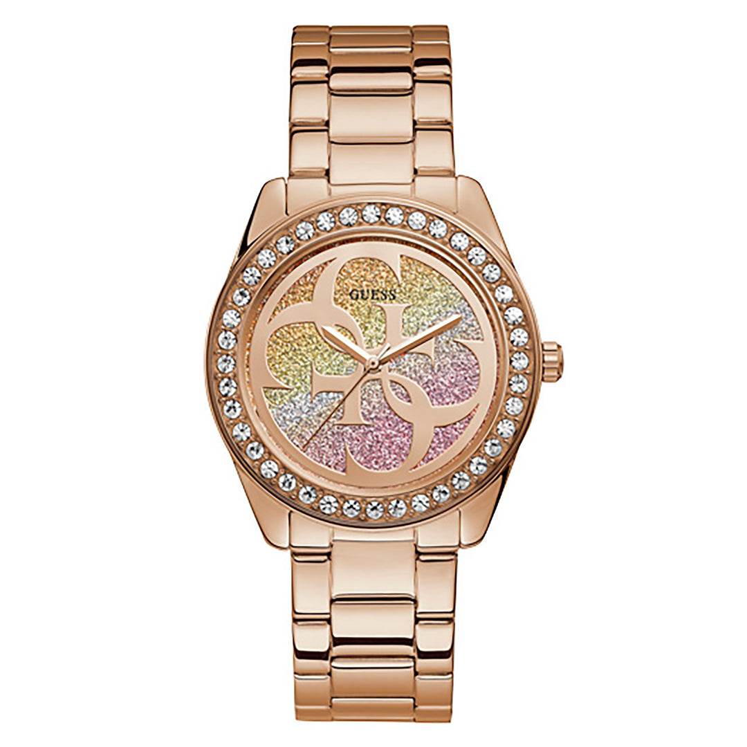 Guess Women's Watch Rose Gold Tone Case Quartz