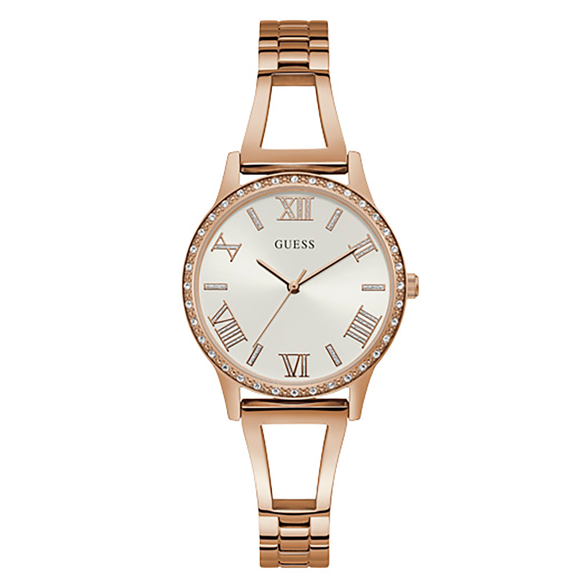 Guess Women's Watch Rose Gold Tone Case Quartz