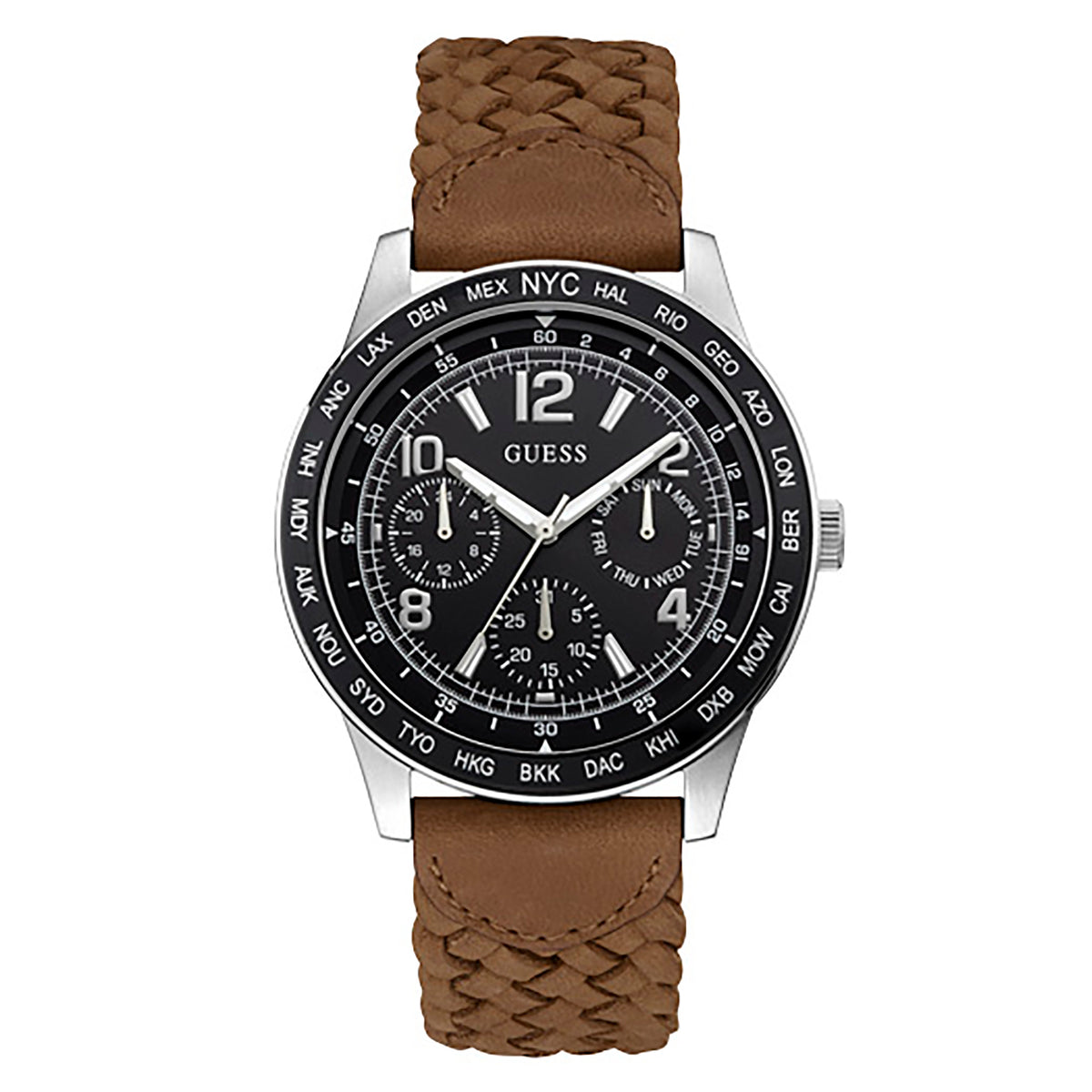 Guess Men's Watch Silver Tone Case Quartz