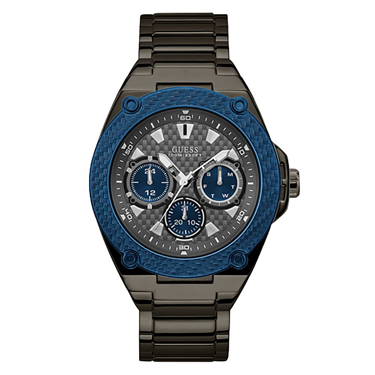 Guess Men's Watch Gunmetal Case Quartz