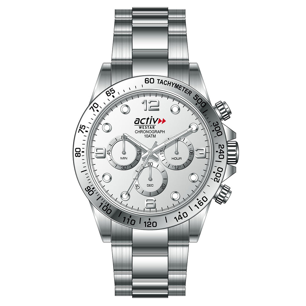 Westar Activ Gents Casual Sports Quartz Watch - 90272STN107