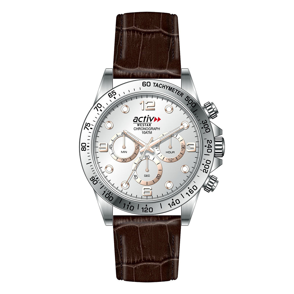 Westar Activ Gents Casual Sports Quartz Watch - 90273STN627