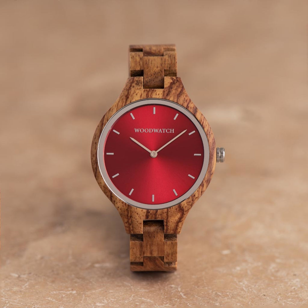 WOODWATCH WOMEN'S AURORA AUBURN GLOW WW-A-AG