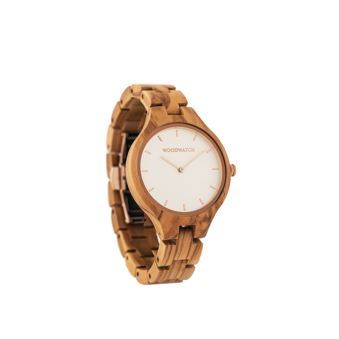 WOODWATCH WOMEN'S AURORA NORDIC ROSE WW-A-NR W/ FREE STRAP WW-S-A-14