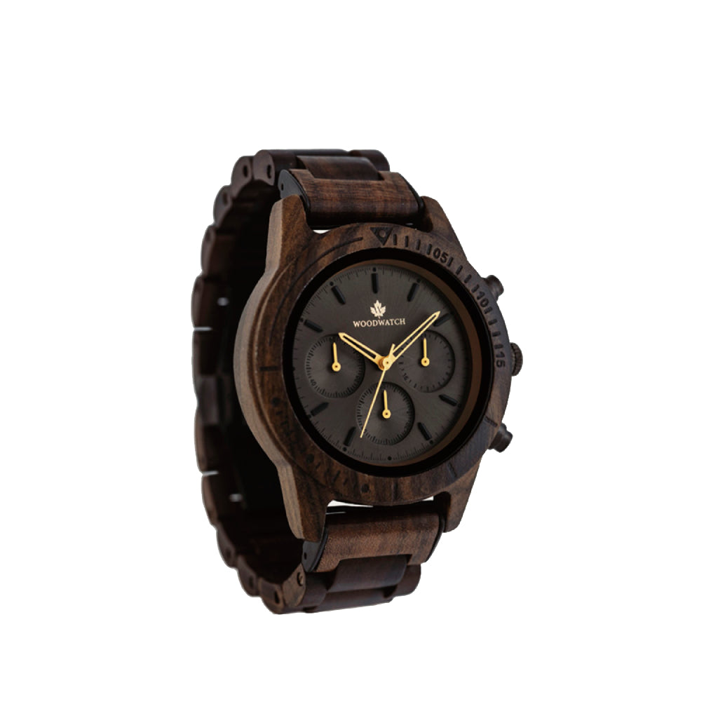 WOODWATCH MEN'S CHRONUS DARK ECLIPSE QUARTZ WATCH