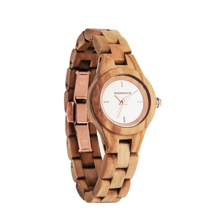 WOODWATCH WOMEN'S FLORA BLOSSOM QUARTZ WATCH