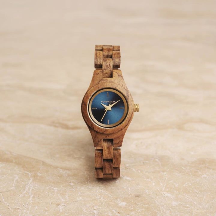 WOODWATCH WOMEN'S FLORA BLUESTAR QUARTZ WATCH