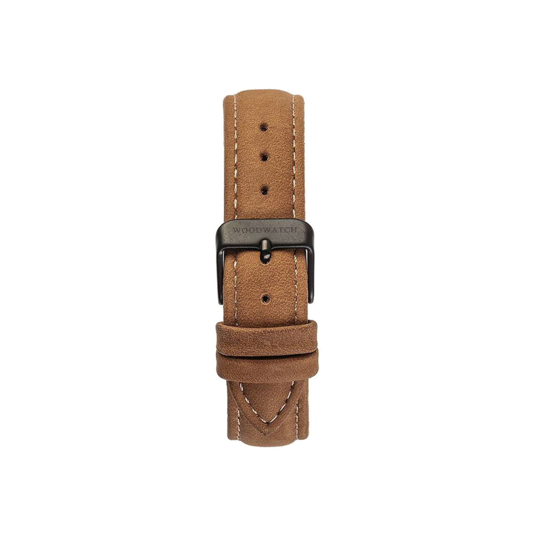 WOODWATCH LEATHER STRAP AMBER 18MM