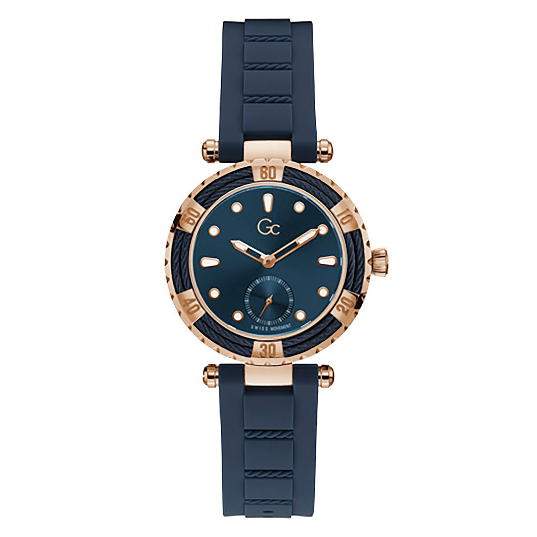 Gc Women's Watch Rose Gold Case Quartz