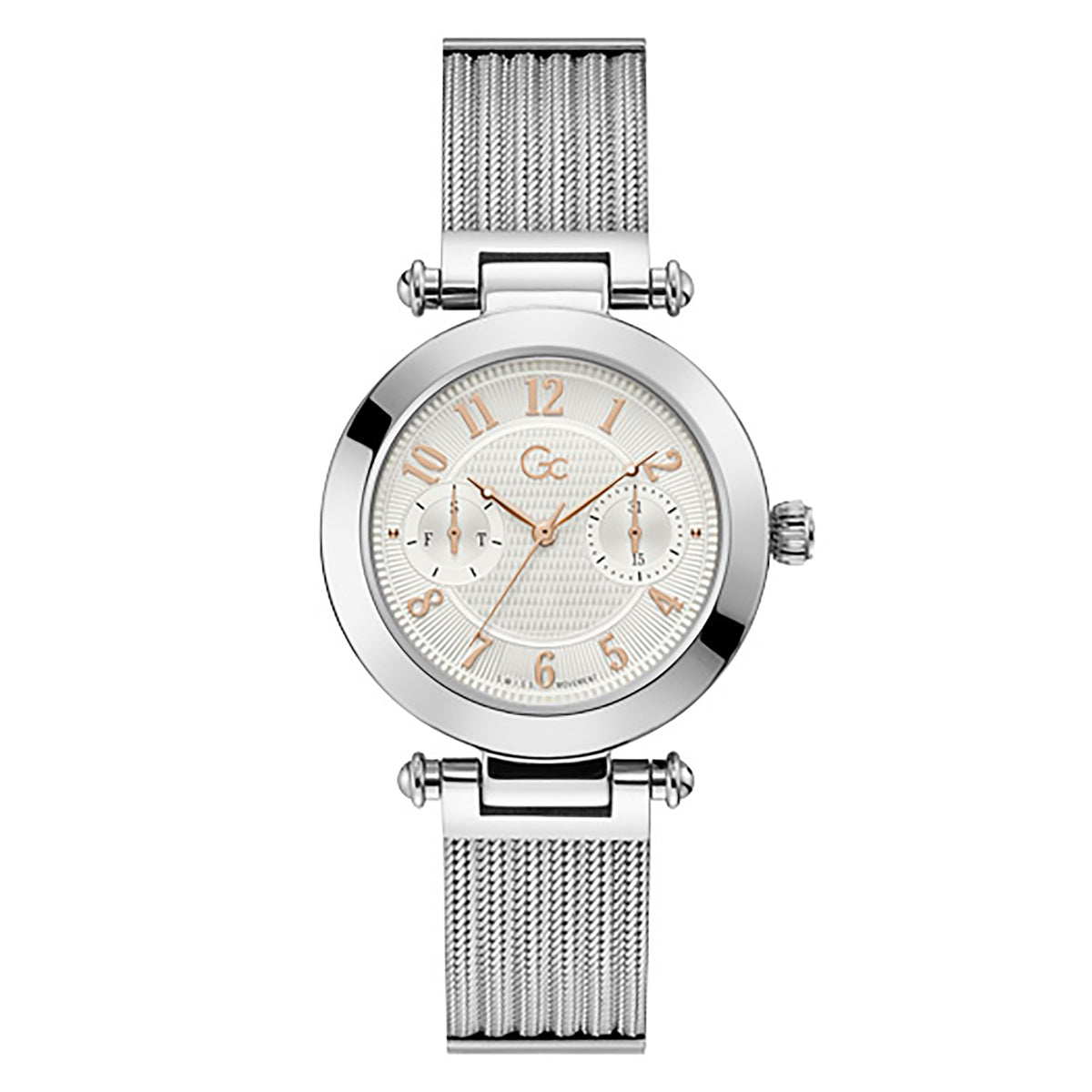 Gc Women's Watch Silver Case Quartz