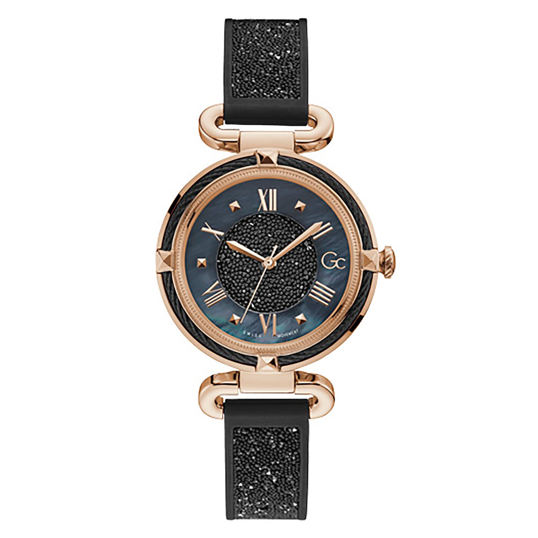 Gc Women's Watch Rose Gold Case Quartz