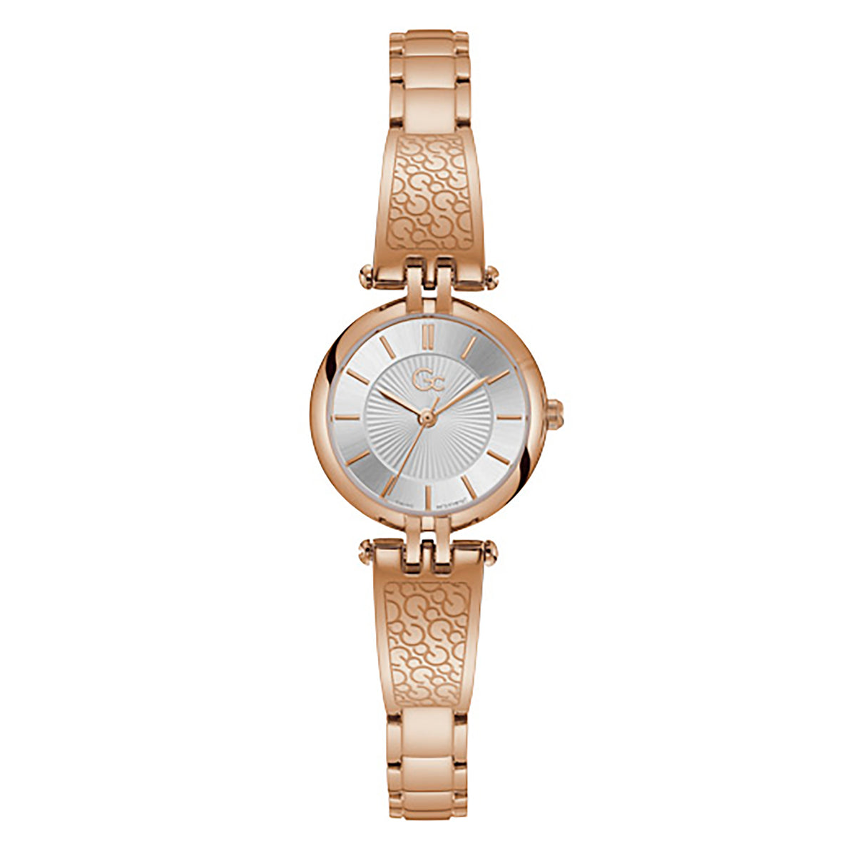 Gc Women's Watch Rose Gold Case Quartz