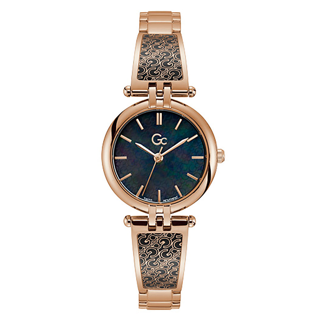 Gc Women's Watch Rose Gold Case Quartz